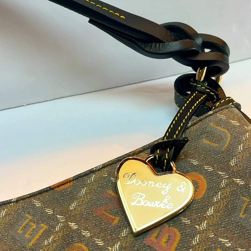 Dooney Bourke Spell Out Bucket Hobo Satchel - Picture 6 of 10